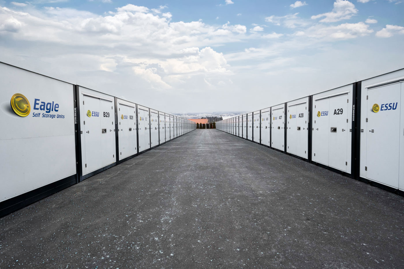 Rows of storage containers ready for deployment