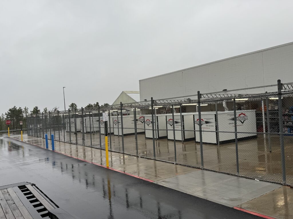 Multiple Stellar Container Rentals containers stacked showing structural durability and weather-resistant construction