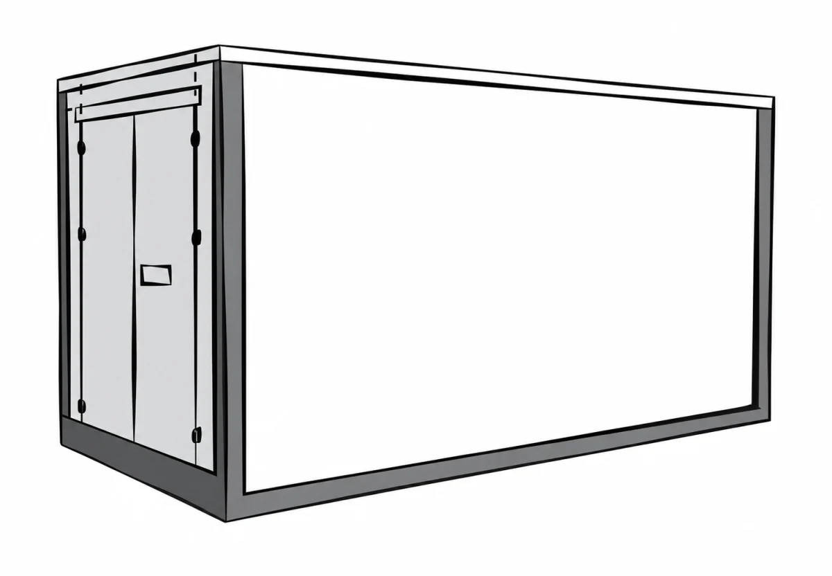 Unbranded 16 foot rental container illustration