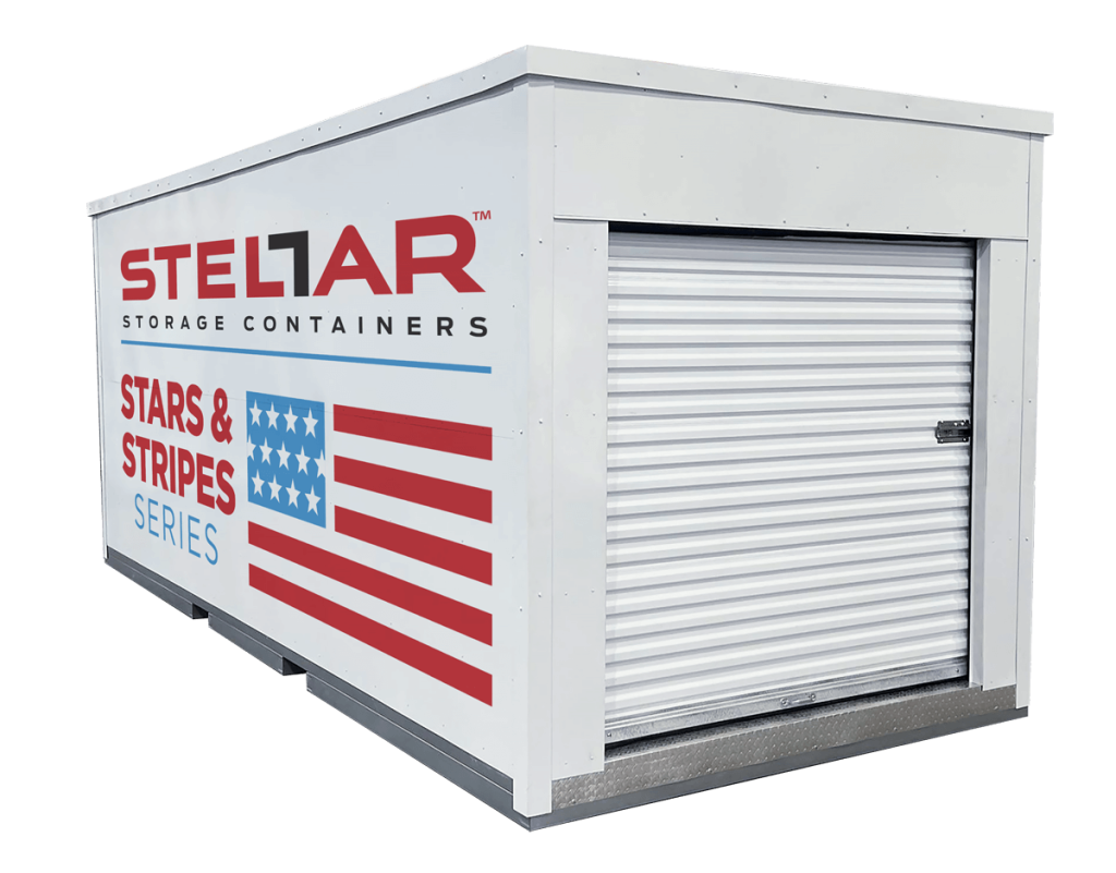 Interior view of Stars & Stripes Series storage container with translucent roof